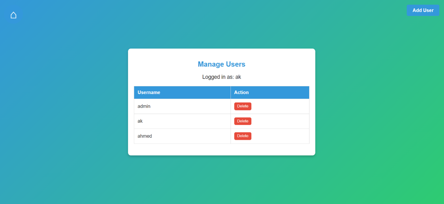 Manage Users